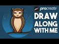 MINIMAL OWL - Procreate tutorial ep86