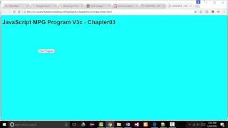 JavaScript MPG Program - Chapter03