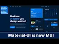 material-UI change with mui what s new features in mui how to install use mui