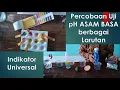 Lagu Percobaan Uji pH Asam Basa Berbagai Larutan Menggunakan Indikator Universal
