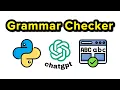 Grammar Correction - Python OpenAI API Tutorial