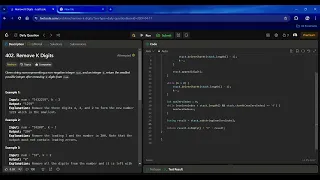 LEETCODE Daily Challenge Solution in JAVA 24 Remove K Digit