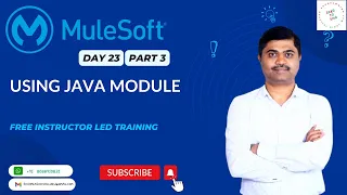 MULESOFT TRAINING DAY23 - UNDERSTANDING JAVA MODULE