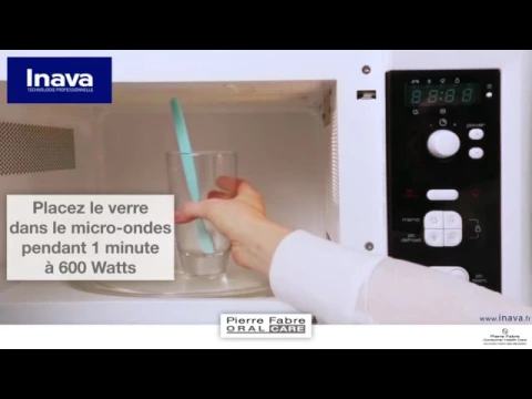Video assainissement des brosses a dents Inava aux micro ondes