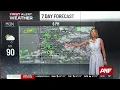 First Alert Forecast A stormy start to the week gives way to the heat
