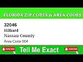 Hilliard Nassau County ZIP Code and Area Code