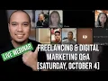 Download Lagu Freelancing \u0026 Digital Marketing Webinar and Q\u0026A [Saturday, October 4]