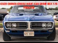 CAR SHOW COZZI CORNER CRUISE NIGHT JULY 7 26 FINAL VID