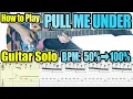 Download Lagu Dream Theater/Pull Me Under Guitar Solo How to Play from 50% Slow Tempo with Tab