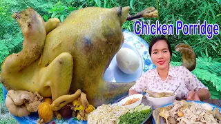 Download Chicken recipe, chicken porridge. cooking and eating in forest. rural cooking. MP3