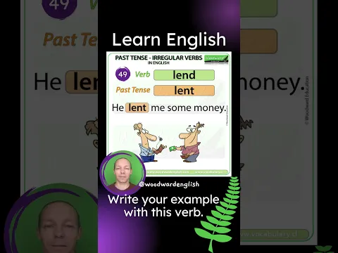 Past Tense of LEND in English ✅ English Pronunciation of LENT | Learn English Irregular Verbs