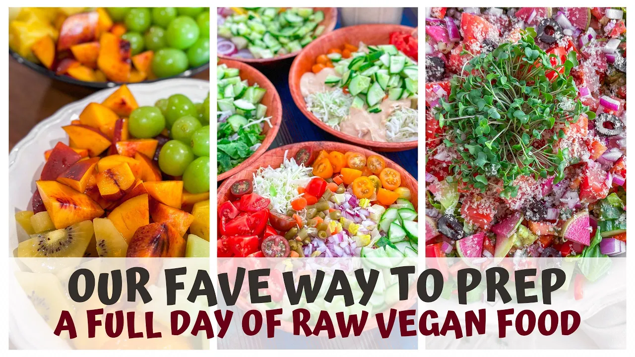 OUR FAVE WAY TO PREP A FULL DAY OF RAW VEGAN FOOD FOR 2