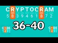 CRYPTOGRAM level 36 37 38 39 40