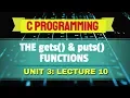 gets and puts Functions in C