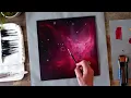 Relaxing Space Oil Painting Step by Step of How I created my own Nebula