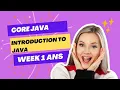 COURSERA CORE JAVA INTRODUCTION TO JAVA WEEK 1 QUIZ ANSWERS