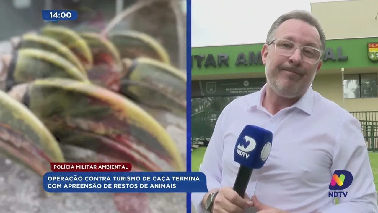 Operação contra turismo de caça termina com apreensão de restos de animais