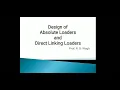 Design of absolute and Direct linking loaders