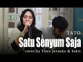 Download Lagu SATU SENYUM SAJA - TATO (Live Cover Akustik by Tiara Jovanka \u0026 Sakti) [Lirik]