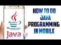 How to do java programming in mobile no root by Tech guider