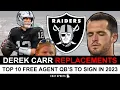 Derek Carr Replacements Ranking Top 10 NFL Free Agent QBs To Replace DC In 2023 Ft Tom Brady
