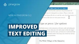 Improved inline text editor
