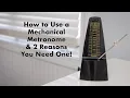 How to use a Mechanical Metronome featuring the Amazon Veteto Mechanical Metronome
