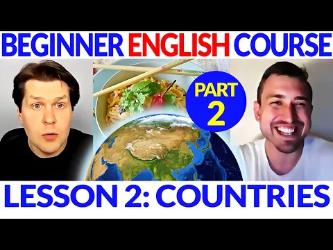 A1: lição de listening — Iniciante fácil Inglês Curso Lição 2, Part 2: Countries: What Do You Think of When You … | English Comprehensible Input for ESL Beginners