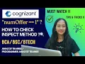 How to Check Cognizant NumOffer Status Superset Inspect Method 2026 Step-by-Step