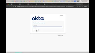 Tech quickie - Okta signin tool on the web
