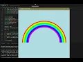 Easy Python Create Rainbow Graphics in 10 Minute