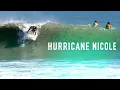 Hurricane Nicole surf Ft Pierce inlet