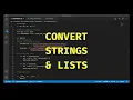 Python Converting Strings to Lists
