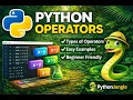 Python Operators Explained Types of Operators with Examples Python Jungle In Telugu