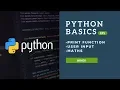 Python Basics Learn Print Func User Input Maths In HINDI