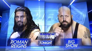 lucha completa roman reigns vs big show wwe smackdown 29 01 2015 en espa ol 
