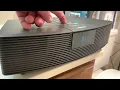 BOSE Wave Music System Radio Alarm Clock AWR1-1W Black