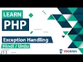 PHP Exception Handling Tutorial in Hindi Urdu