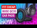How To Replace Bose QuietComfort 35 Cheap Ear Pads Cushions Cheap Amazon Install Guide Review