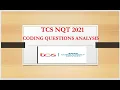 TCS NQT 2021 Coding Questions Solutions