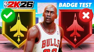 NBA 2K26 Attribute Ratings Badge Test on Steals Interceptor
