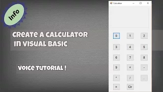 How to Create a Calculator in Visual Basic Voice Tutorial