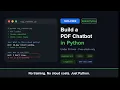 Build a RAG Chatbot in Python Free Stack No paid APIs needed