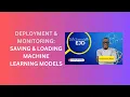 27 Saving and Loading Machine Learning Models
