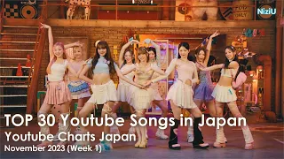 Download [TOP 30] Youtube Songs in Japan | November 2023 (Week 1) MP3