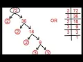 Factor Tree Of 72 Prime Factorization Of 72