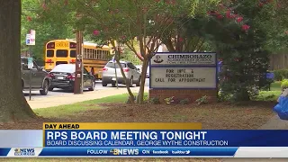 Academic calendar George Wythe federal funding Richmond Public Schools board meeting tonight
