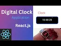 How to create a digital Clock in React js Simple React digital clock App