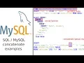 sql mysql concatenate examples