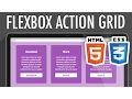 Flexbox Action Grid HTML5 CSS3 XO PIXEL